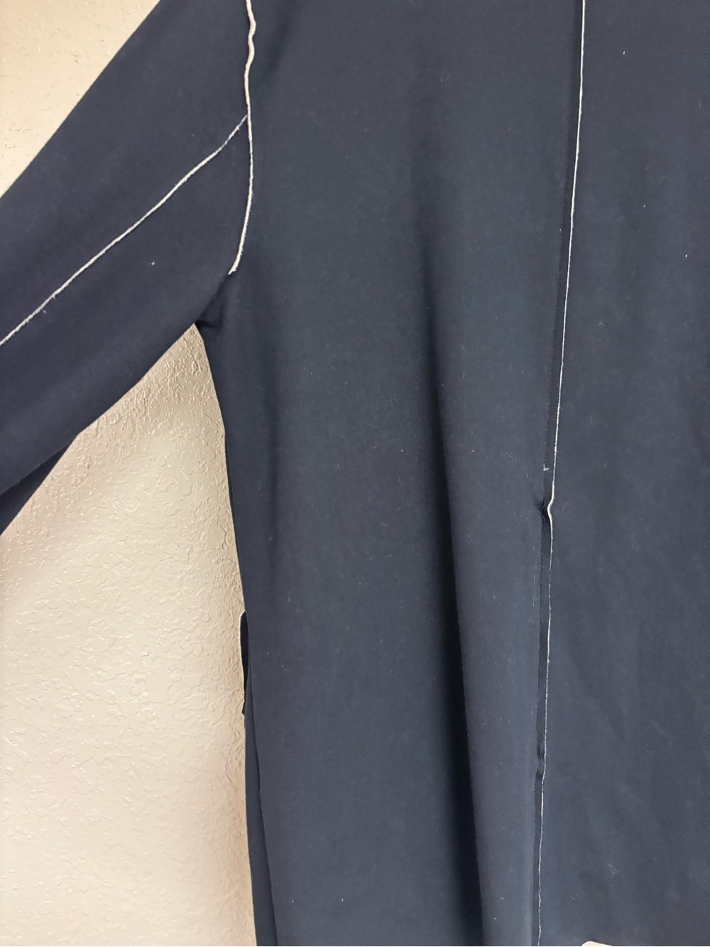 ONE WORLD Black and Cream Open Drape Cardigan - Picture 7 of 7